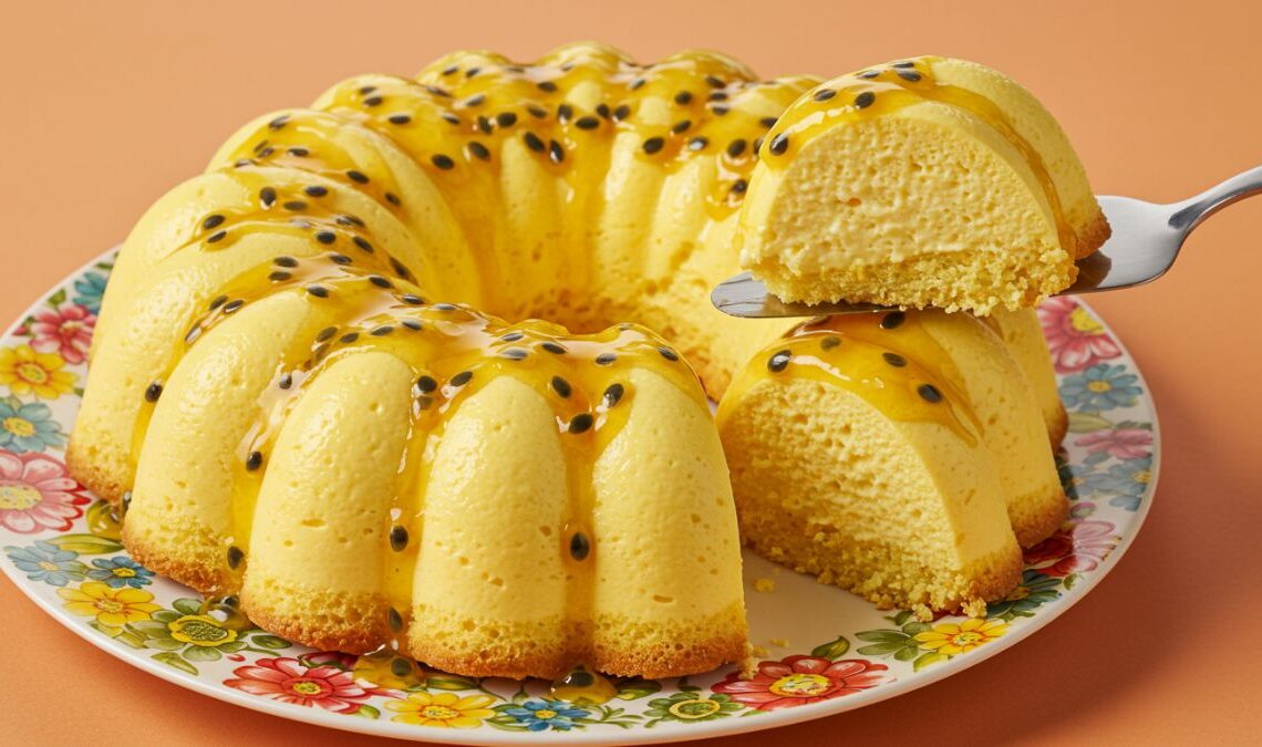 Pudim Sabor Maracujá com Leite Condensado