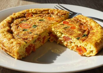 Omelete Assado Delicioso para o Almoço (Omelete de Forno)
