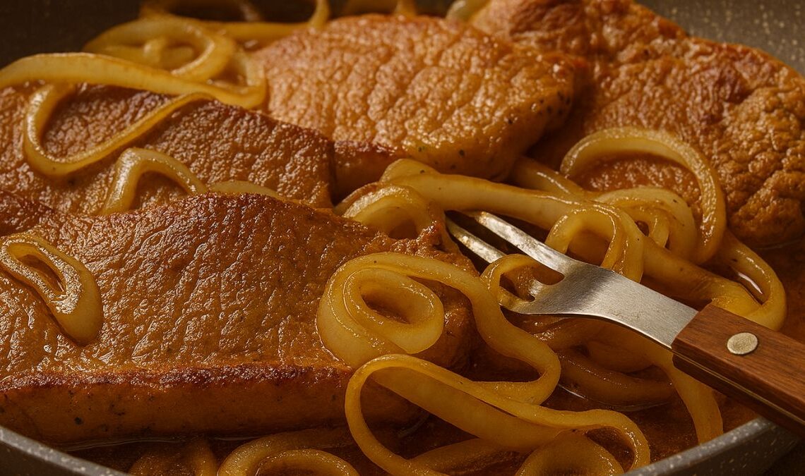 Bife Acebolado na Frigideira 1 Bife Acebolado na Frigideira