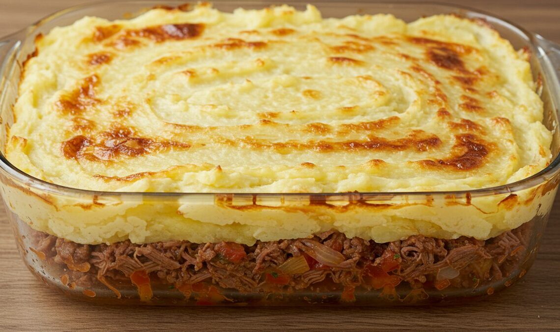 Escondidinho de Carne Seca com Mandioca 1 Escondidinho de Carne Seca com Mandioca