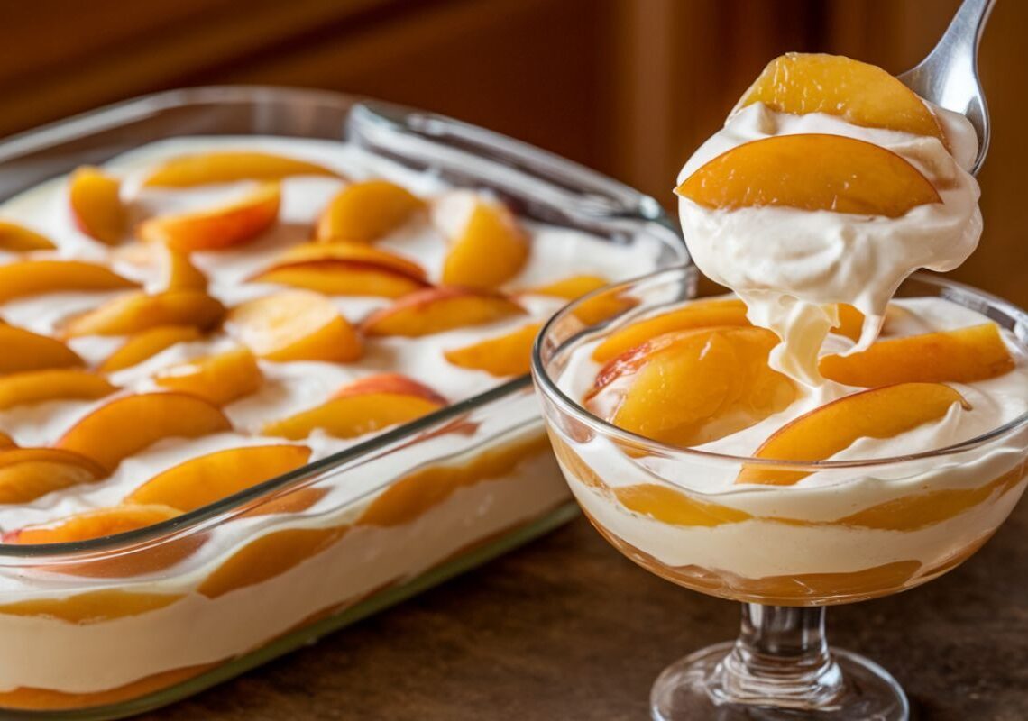 Gelado de Pêssego Cremoso e Delicioso 1 Gelado de Pêssego Cremoso e Delicioso