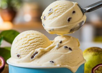 Sorvete Caseiro de Maracujá Cremoso 1 Sorvete Caseiro de Maracujá Cremoso