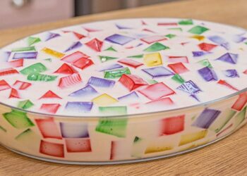 Gelatina Colorida na Travessa Fácil, Rápida e Deliciosa 6 Gelatina Colorida na Travessa Fácil, Rápida e Deliciosa