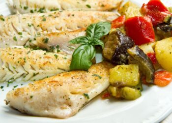 Filé de Peixe Grelhado com Legumes: Receita fácil e saudável