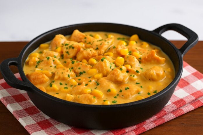 Frango Cremoso com Milho – Receita Prática para o Dia a Dia