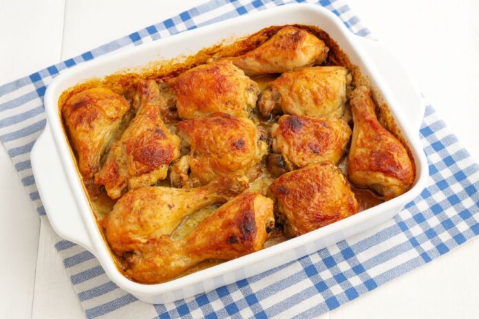 Frango Assado com Maionese e Creme de Cebola – Prato Prático para o Almoço do Dia a Dia