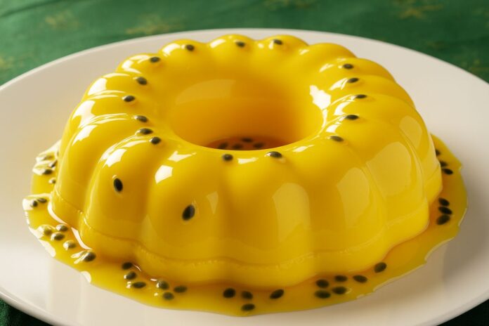 Sobremesa de Maracujá com Calda – Doce Gelado, Cremoso e Refrescante