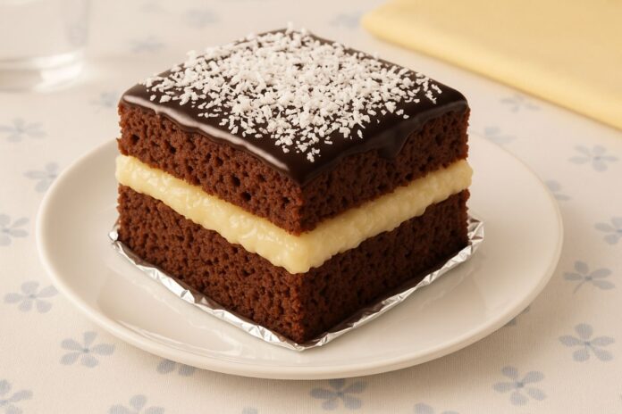 Torta Gelada Prestígio – Sobremesa Cremosa de Coco com Chocolate