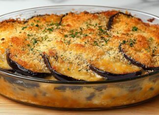 Berinjela ao Forno Cremosa com Queijos: Um Encanto de Sabor e Textura