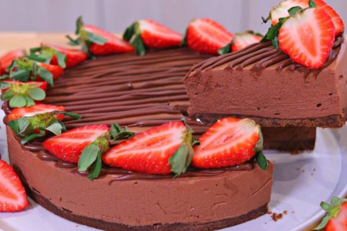 Torta de Chocolate com Morango