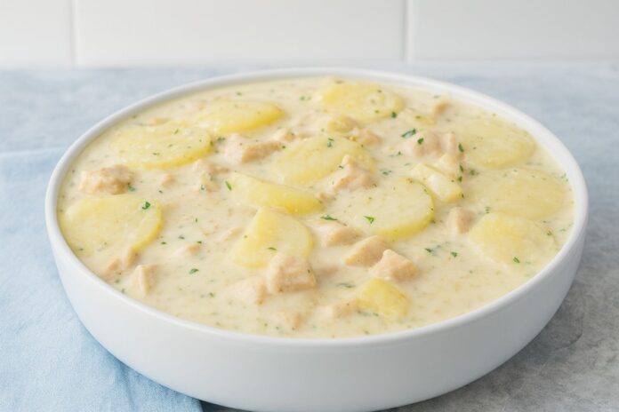 Frango Cremoso na Panela com Batata – Almoço Fácil e Prático