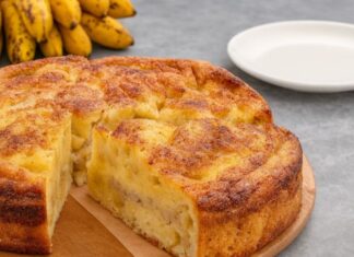 Torta de Banana com Massa Macia e Canela – Receita Caseira Simples para o Dia a Dia