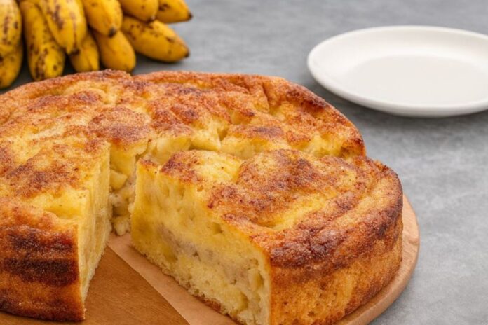 Torta de Banana com Massa Macia e Canela – Receita Caseira Simples para o Dia a Dia