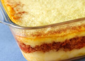 Escondidinho de Mandioquinha com Carne Moída