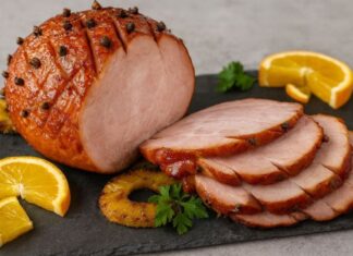 Tender Assado com Molho Suave de Laranja