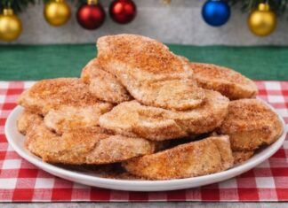 Rabanada de Natal Assada no Forno com Canela e Açúcar