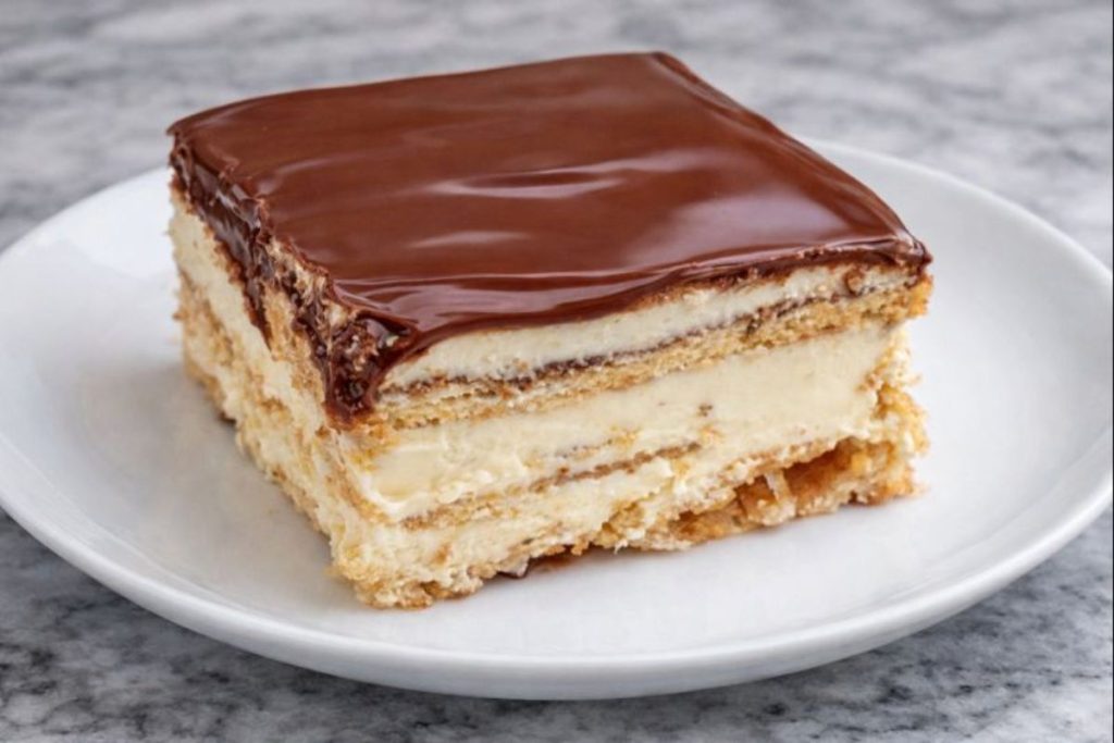 Pavê de Bolacha Maisena com Chocolate – Sobremesa Gelada Simples