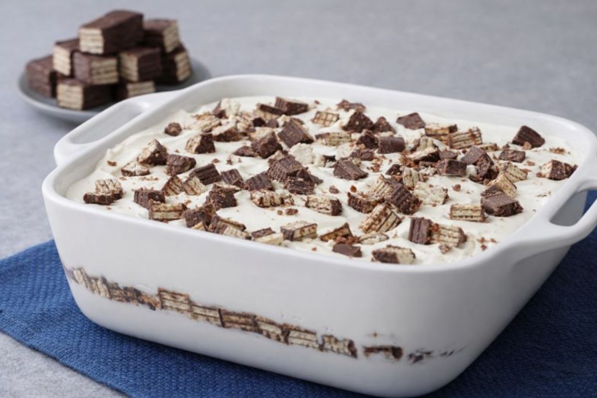 Pavê de Bis Simples e Cremoso