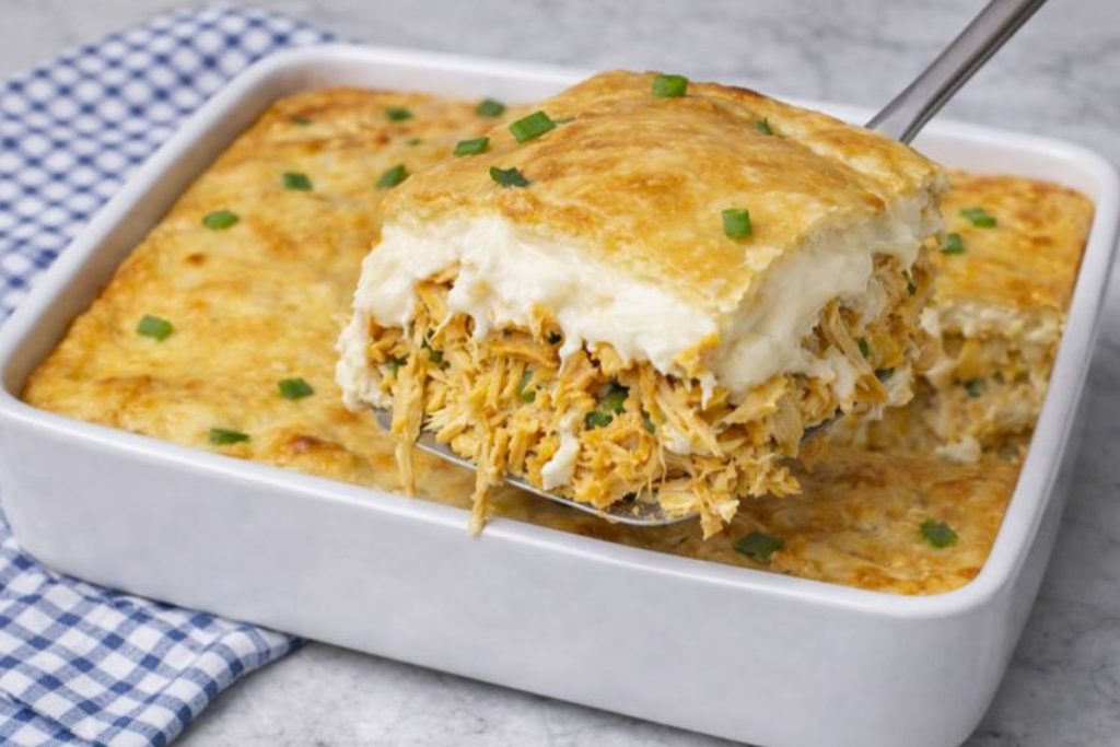 Torta de Frango Cremosa de Liquidificador