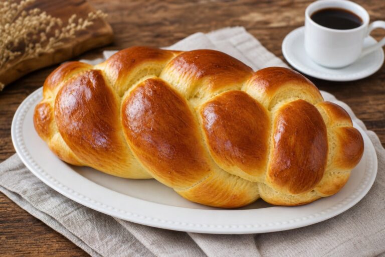 Pão Docinho em Trança Macio e Prático para o Café da Tarde