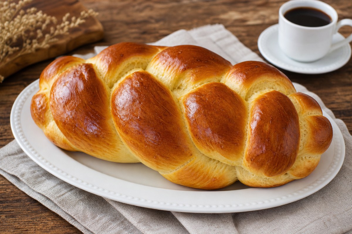 Pão Doce em Trança