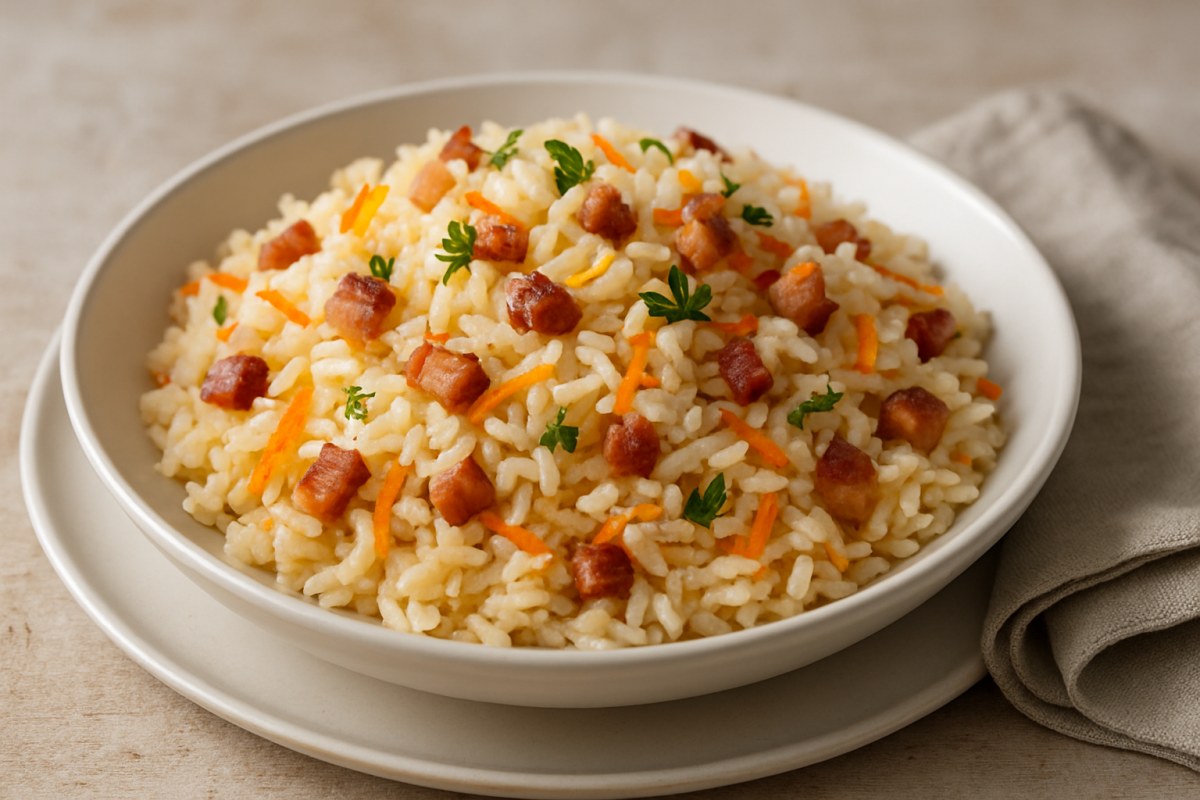 Arroz Alho e Óleo com Bacon