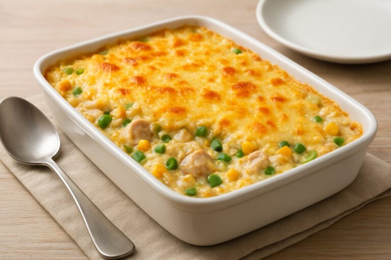 Arroz de Forno com Frango e Queijo – Receita Cremosa para o Almoço