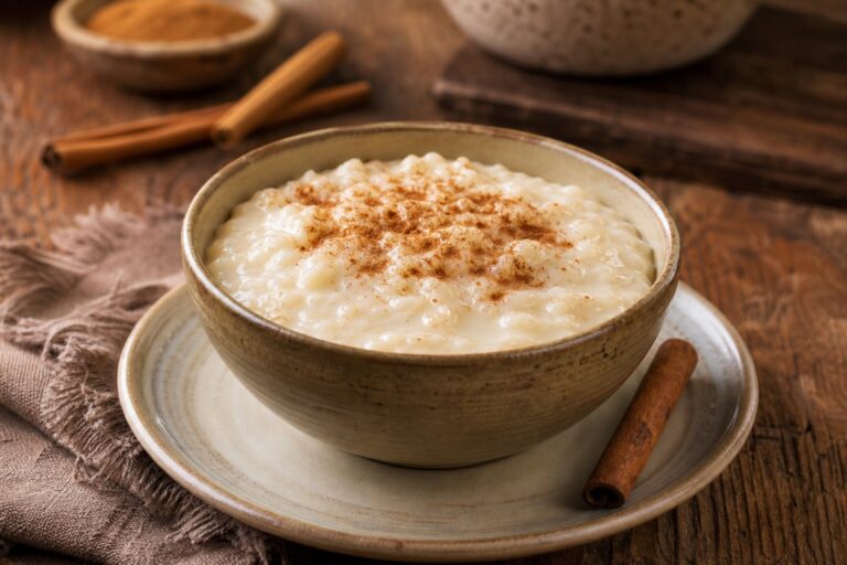 Arroz Doce Cremoso Tradicional – Sobremesa Caseira com Sabor de Infância