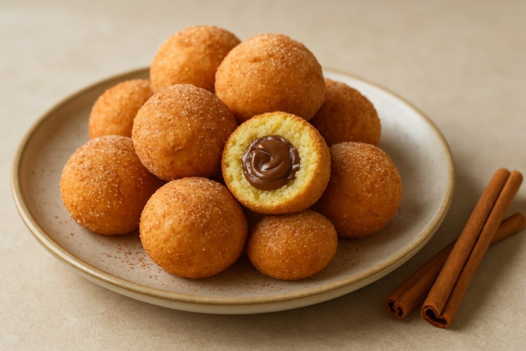 Bolinho de Chuva com Brigadeiro