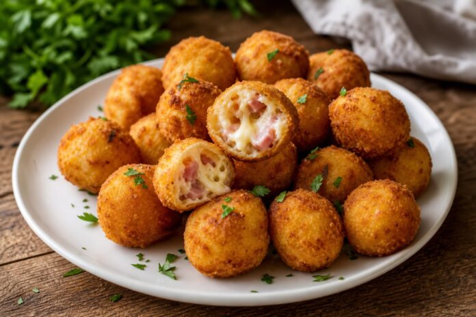 Bolinho de Linguiça com Queijo