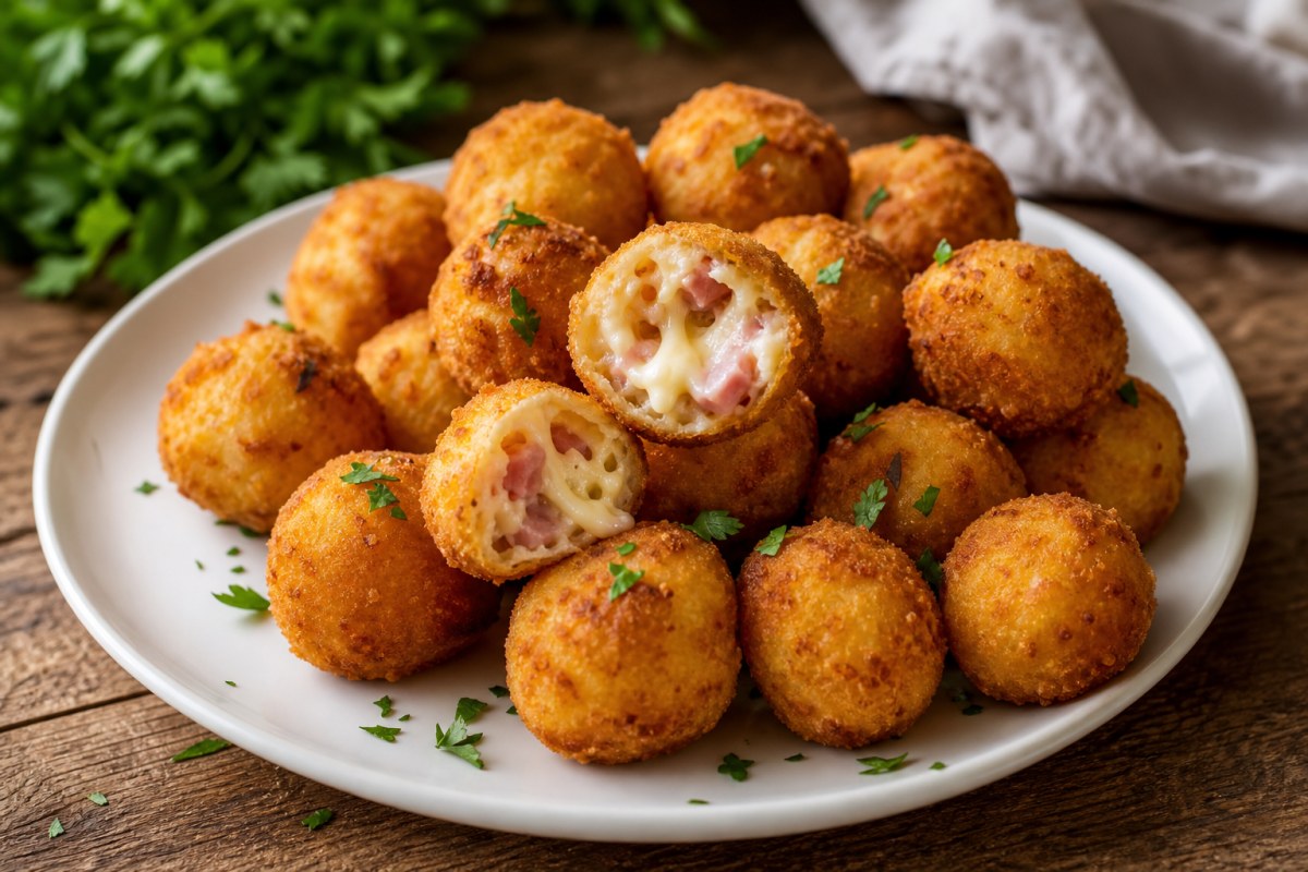 Bolinho de Linguiça com Queijo