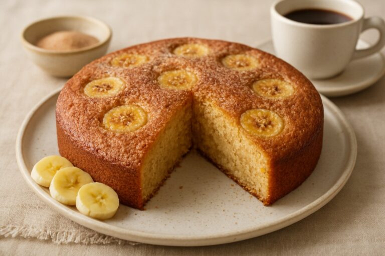 Bolo Amanteigado de Banana com Canela – Receita Caseira para o Café