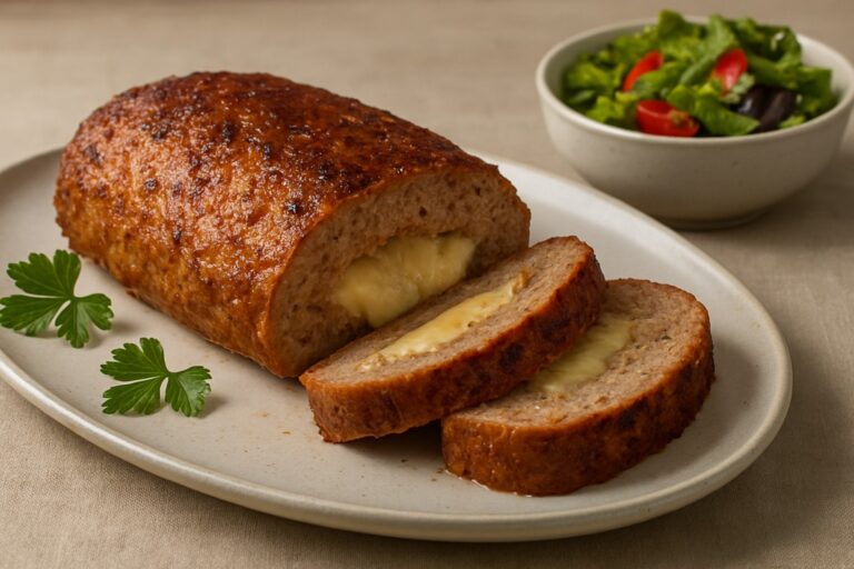 Bolo de Carne Moída Recheado com Queijo – Receita Assada com Linguiça Toscana