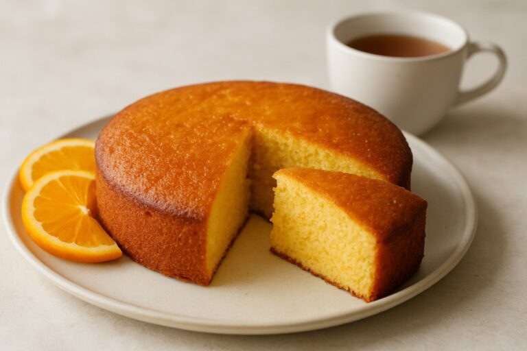 Bolo de Laranja Sem Açúcar e Sem Glúten – Receita Fofinha para o Café