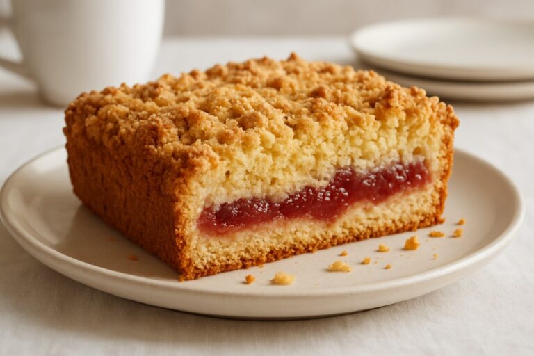 Cuca de Goiabada com Farofa Crocante – Receita Caseira para o Café