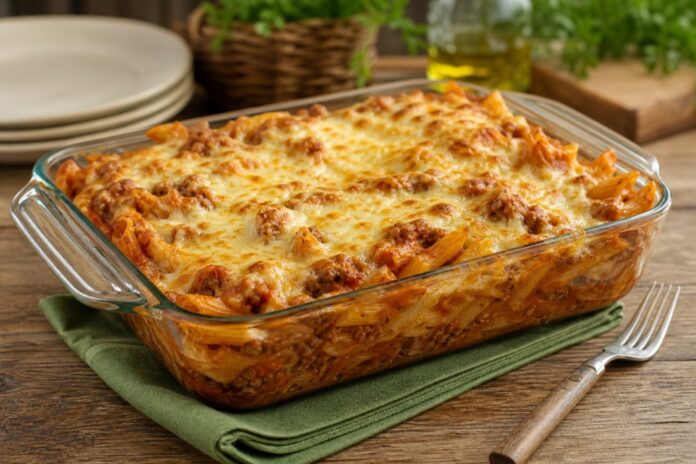 Macarrão à Bolonhesa Assado