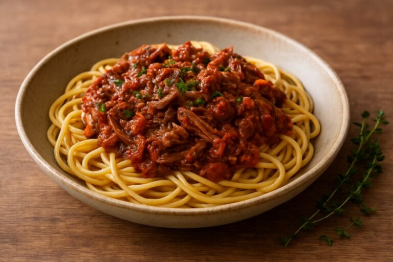 Macarrão com Ragu de Costela – Receita Caseira com Tomate e Ervas