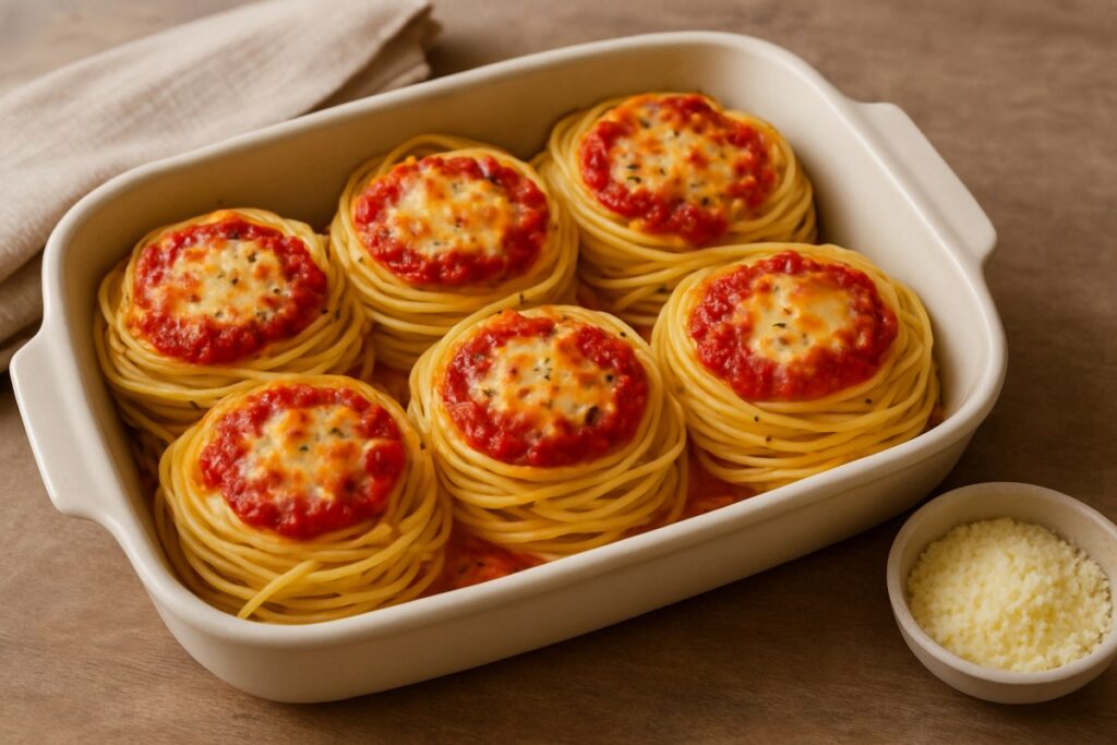 Mini Ninhos de Macarrão