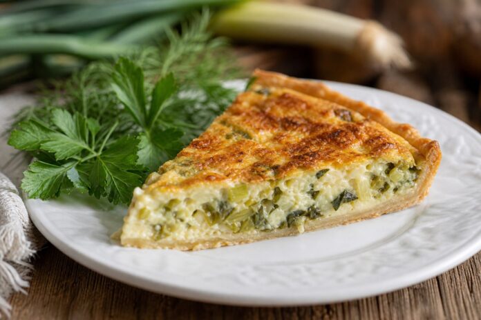 Torta Cremosa de Alho-Poró