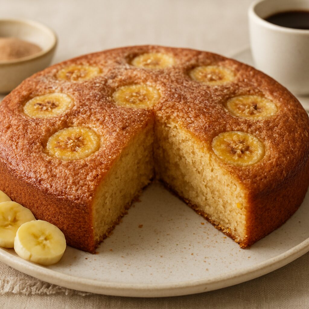 Bolo de Banana com Canela