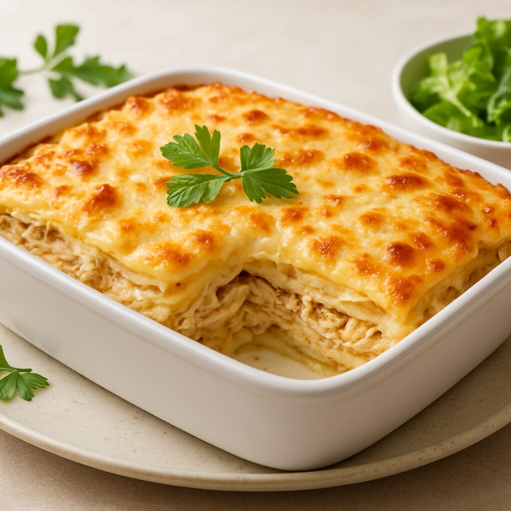 Lasanha de Frango ao Molho Branco