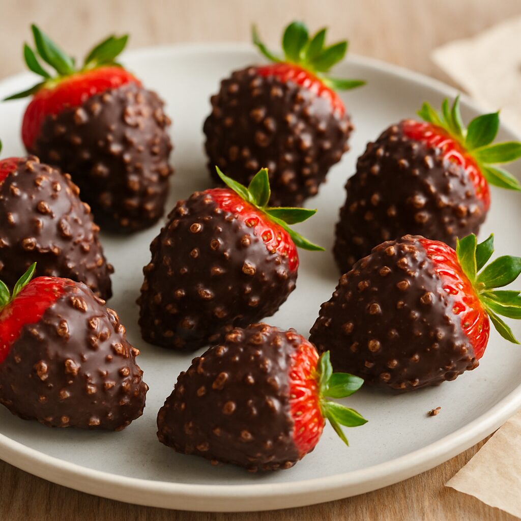 Morango Cravejado com Chocolate