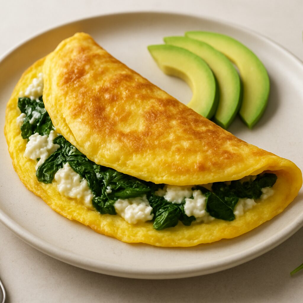 Omelete Low Carb com Cottage