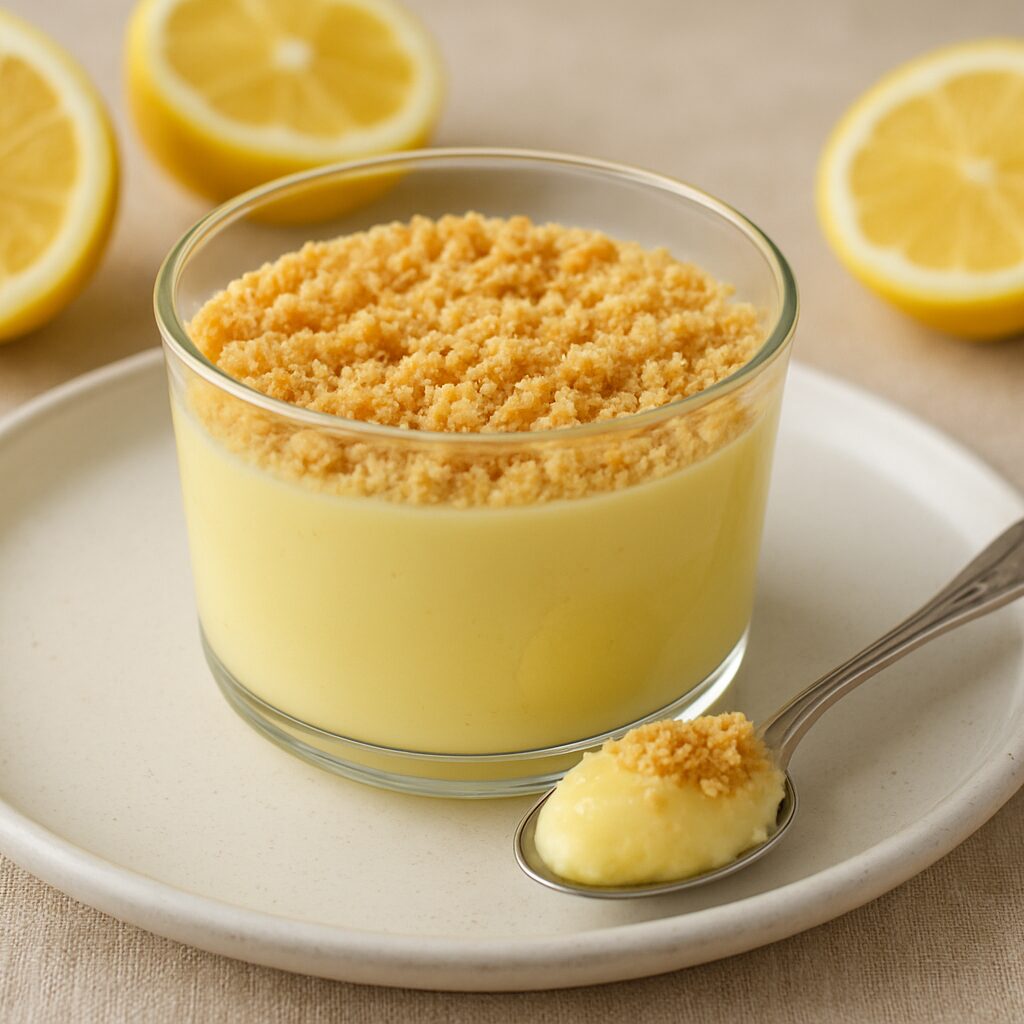Sobremesa de Limão com Biscoito